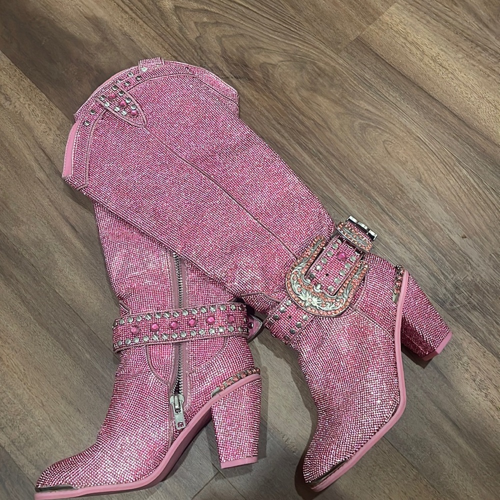 Rhinestone cowgirl boots